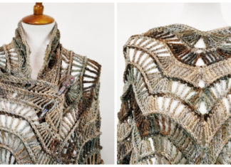 Lacy Shawl Crochet Free Pattern - Trendy Women #Shawl; #Crochet; Patterns