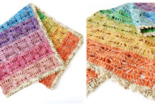 Rainbow Spirit Blanket Crochet Free Pattern - #Granny; Square #Blanket; Free #Crochet; Patterns