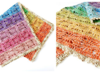 Rainbow Spirit Blanket Crochet Free Pattern - #Granny; Square #Blanket; Free #Crochet; Patterns