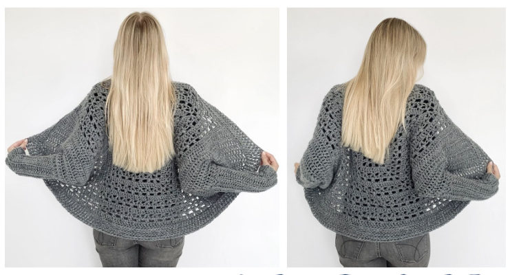 Square Shrug Free Crochet Pattern - Lace #Cardigan; #Crochet; Free Patterns