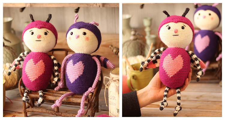 Amigurumi Love Bug Crochet Free Pattern - Crochet & Knitting