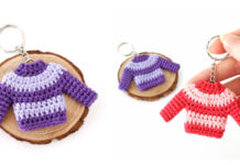 Sweater Keychain Crochet Free Pattern - #Keychain Free #Crochet Patterns