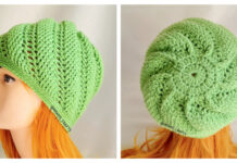 Swirl Wave Hat Crochet Free Pattern - Adult Beanie #Hat; #Crochet; Free Patterns