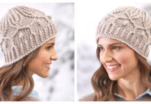 Winter Trellis Hat Crochet Free Pattern