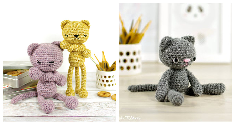 Amigurumi Long-Legged Cat Crochet Free Patterns - Crochet & Knitting