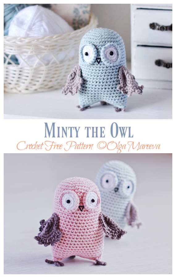 Amigurumi Minty the Owl Crochet Free Pattern - Crochet & Knitting