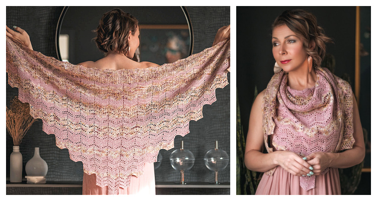 Faded Blush Shawl Crochet Pattern - Crochet & Knitting