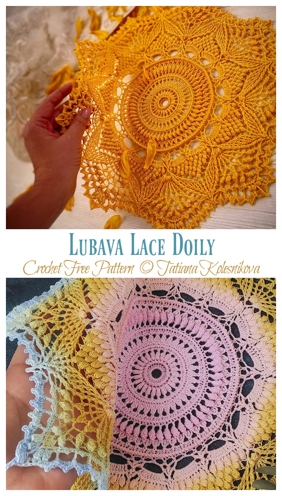 Lubava Lace Doily Crochet Free Pattern