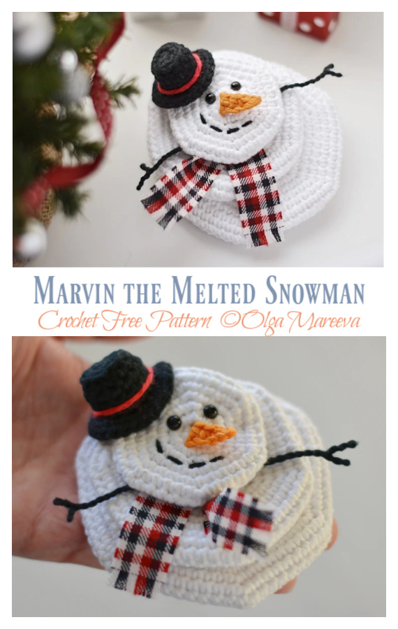 Marvin the Melted Snowman Crochet Free Pattern Crochet & Knitting