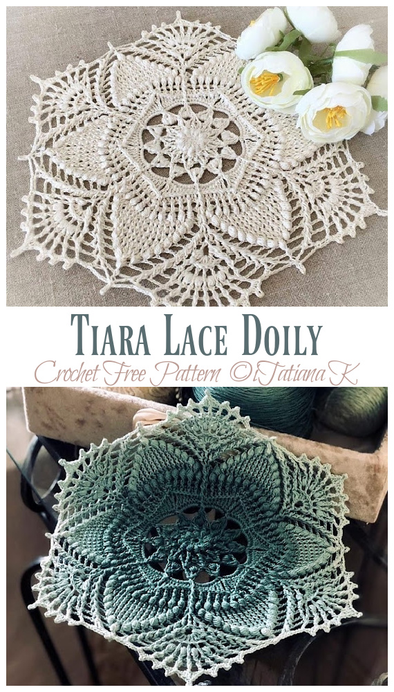 Tiara Lace Doily Crochet Free Pattern