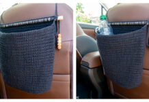 Car Waste Basket Crochet Free Pattern