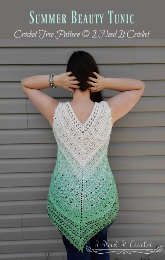 Summer Beauty Tunic Crochet Free Pattern