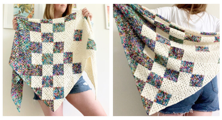 Pixel Perfect Shawl Crochet Free Pattern