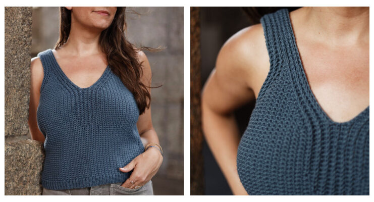 Summer Borderline Tank Top Crochet Free Pattern