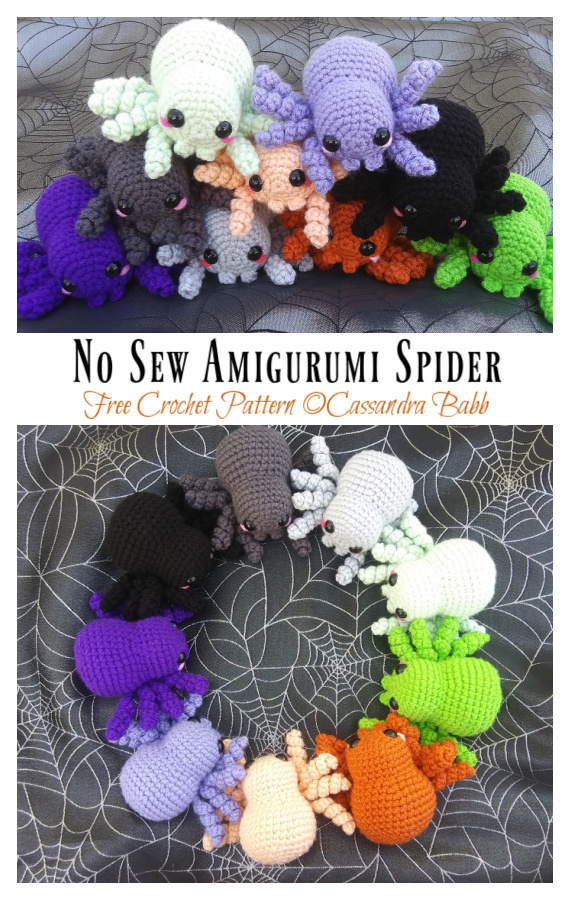 No Sew Amigurumi Spider Crochet Free Pattern Crochet & Knitting