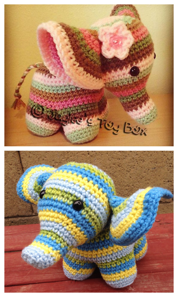 Amigurumi Peanut The Elephant Crochet Free Pattern