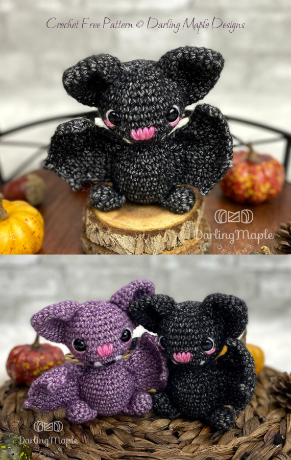 Amigurumi Pocket Pal Bat Crochet Free Pattern