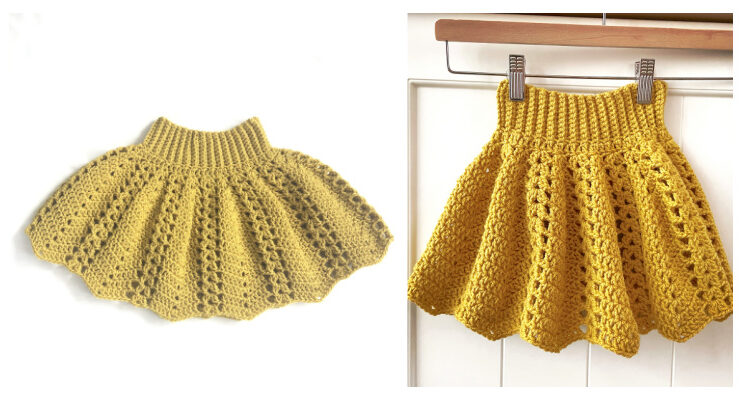 Toddler Skirt Ciska Crochet Free Pattern[9M-3Y]