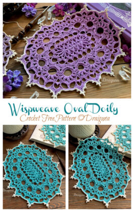 Wispweave Oval Doily Crochet Free Pattern - Crochet & Knitting