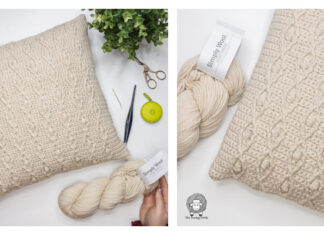 Ahead of the Curve Throw Pillow Crochet Free Pattern