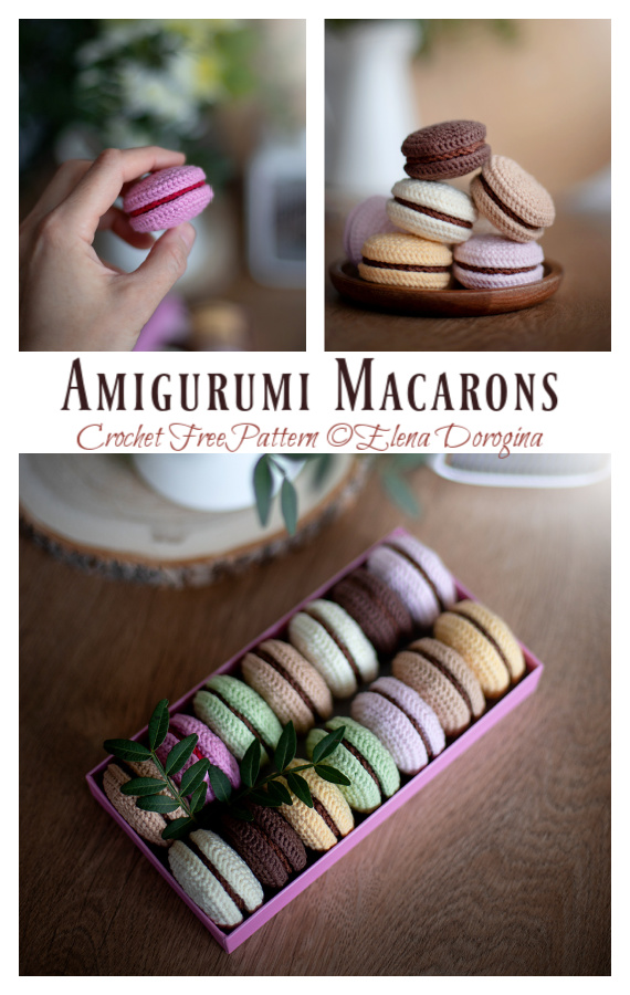 Amigurumi Macarons Crochet Free Pattern