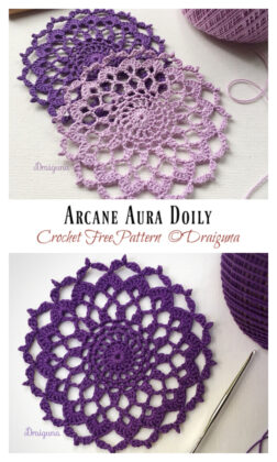 Arcane Aura Doily Crochet Free Pattern - Crochet & Knitting