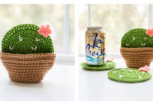 Cactus Coasters Crochet Free Pattern