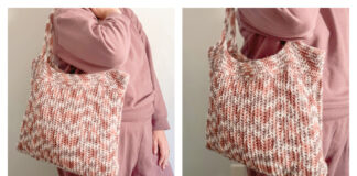 The Herringbone Tote Bag Crochet Free Pattern