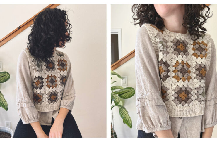 Agnes Sweater Vest Crochet Free Pattern