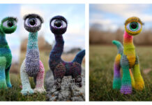 Amigurumi Eyeball Ponysaur Crochet Pattern