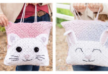 Cat Bunny Pillow Bag Crochet Free Pattern