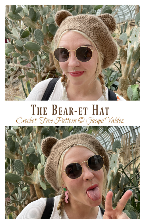 The Bear-et Hat Crochet Free Pattern