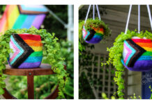 Pride Planter Cozies Crochet Free Pattern