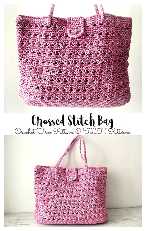 Crossed Stitch Bag Crochet Free Pattern