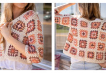 Granny Square Cardigan Crochet Free Pattern