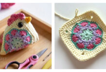 Granny Square Chicken Crochet Free Pattern