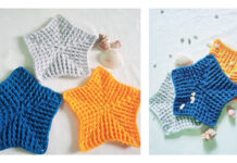 Star Dishcloth Crochet Free Pattern