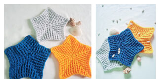 Star Dishcloth Crochet Free Pattern