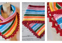 Striped Neck Warmer Crochet Free Pattern