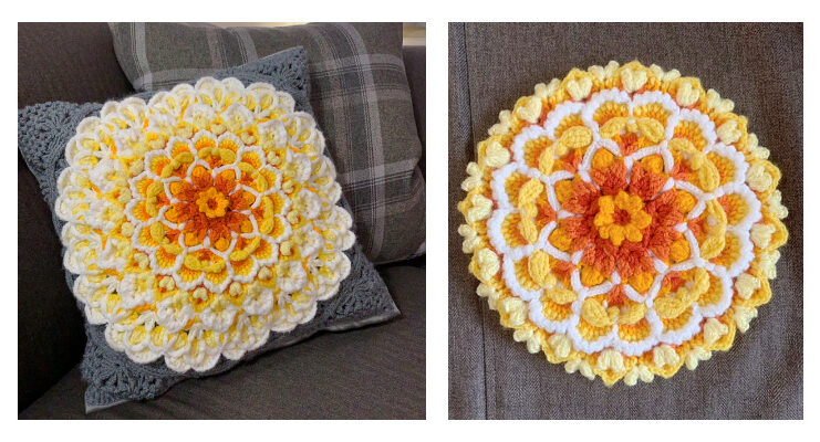 Wildflower Cushion Block Crochet Pattern