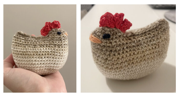 Emotional Support Chicken Crochet Free Pattern